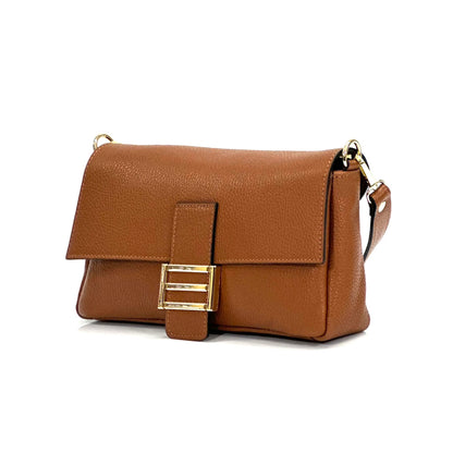 Elisabetta Shoulder Calf-Skin Leather Bag - Made In Italy