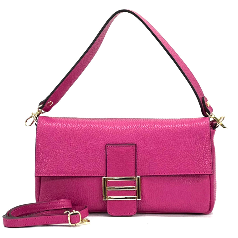 Elisabetta Shoulder Calf-Skin Leather Bag - Made In Italy