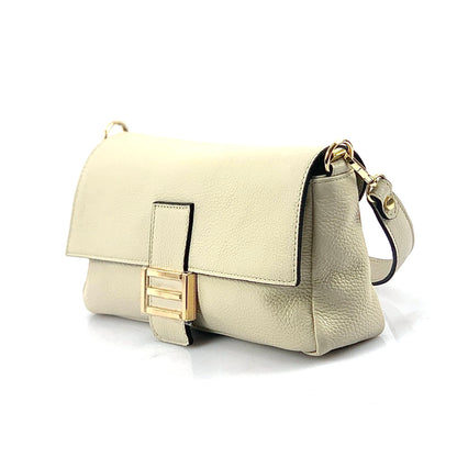 Elisabetta Shoulder Calf-Skin Leather Bag - Made In Italy
