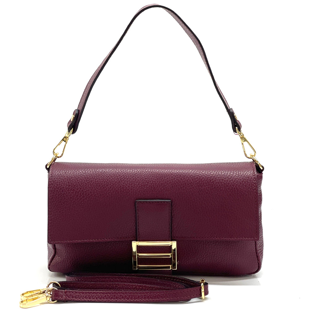 Elisabetta Shoulder Calf-Skin Leather Bag - Made In Italy