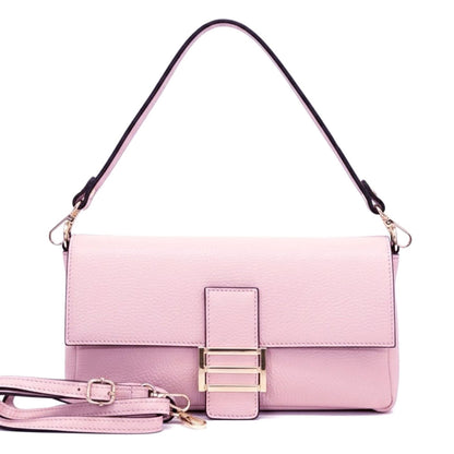 Elisabetta Shoulder Calf-Skin Leather Bag - Made In Italy
