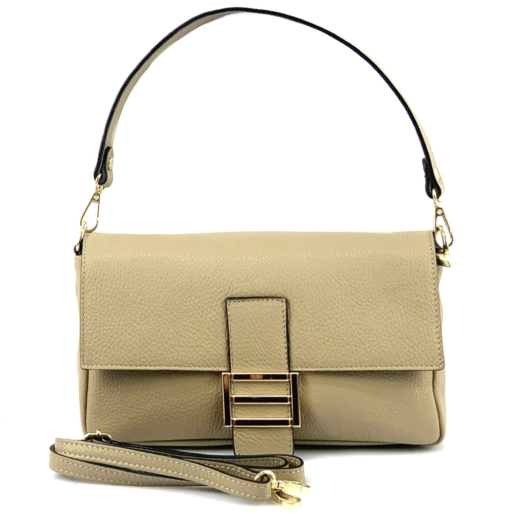 Elisabetta Shoulder Calf-Skin Leather Bag - Made In Italy