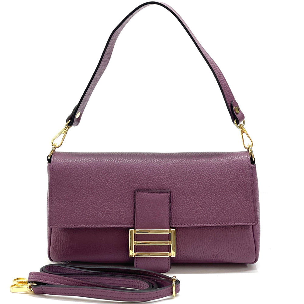 Elisabetta Shoulder Calf-Skin Leather Bag - Made In Italy