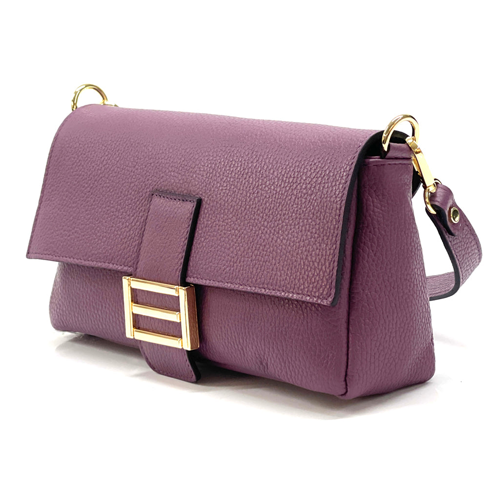 Elisabetta Shoulder Calf-Skin Leather Bag - Made In Italy