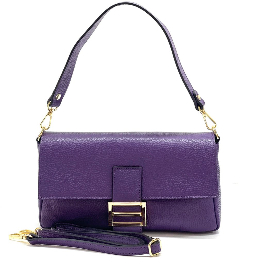 Elisabetta Shoulder Calf-Skin Leather Bag - Made In Italy