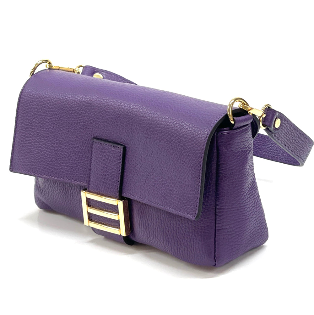 Elisabetta Shoulder Calf-Skin Leather Bag - Made In Italy