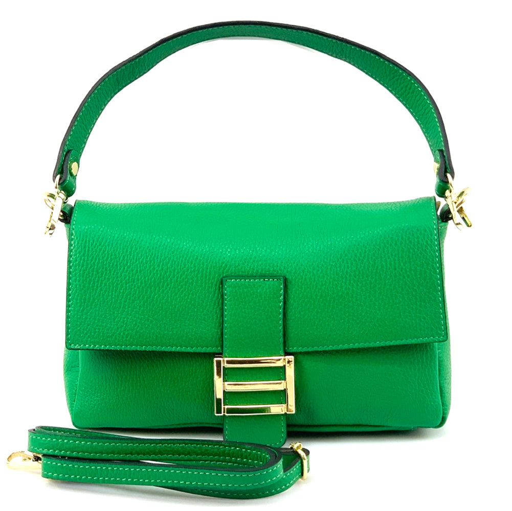 Elisabetta Shoulder Calf-Skin Leather Bag - Made In Italy