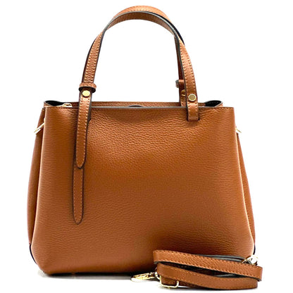 Nicoletta Italian Cow Leather Handbag - Made In Italy