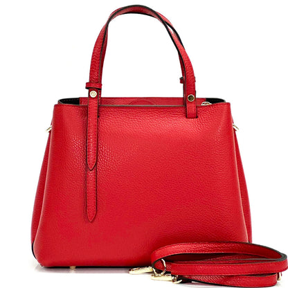 Nicoletta Italian Cow Leather Handbag - Made In Italy