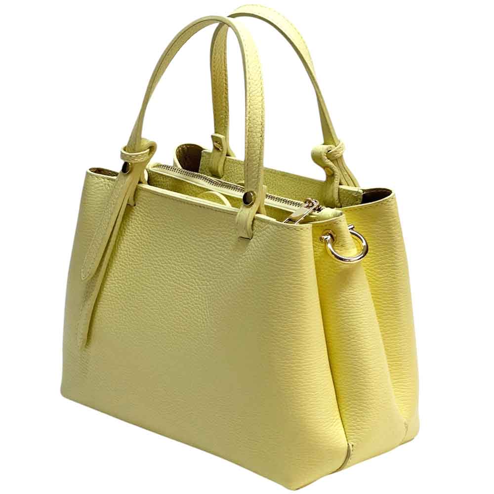 Nicoletta Italian Cow Leather Handbag - Made In Italy