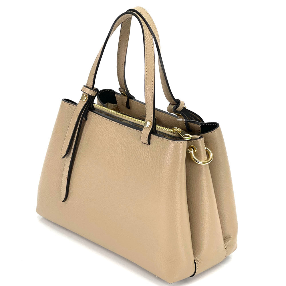 Nicoletta Italian Cow Leather Handbag - Made In Italy