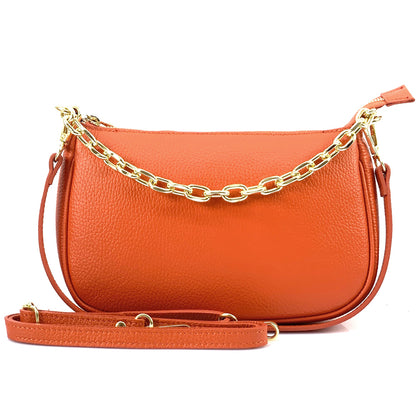 Gillian leather cross bag - Made In Italy