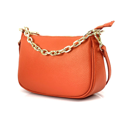 Gillian leather cross bag - Made In Italy