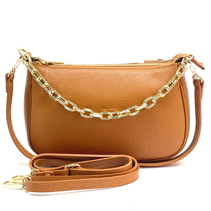 Gillian leather cross bag - Made In Italy