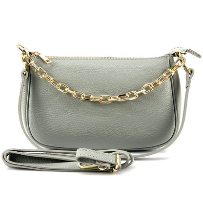 Gillian leather cross bag - Made In Italy