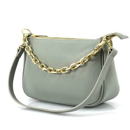 Gillian leather cross bag - Made In Italy