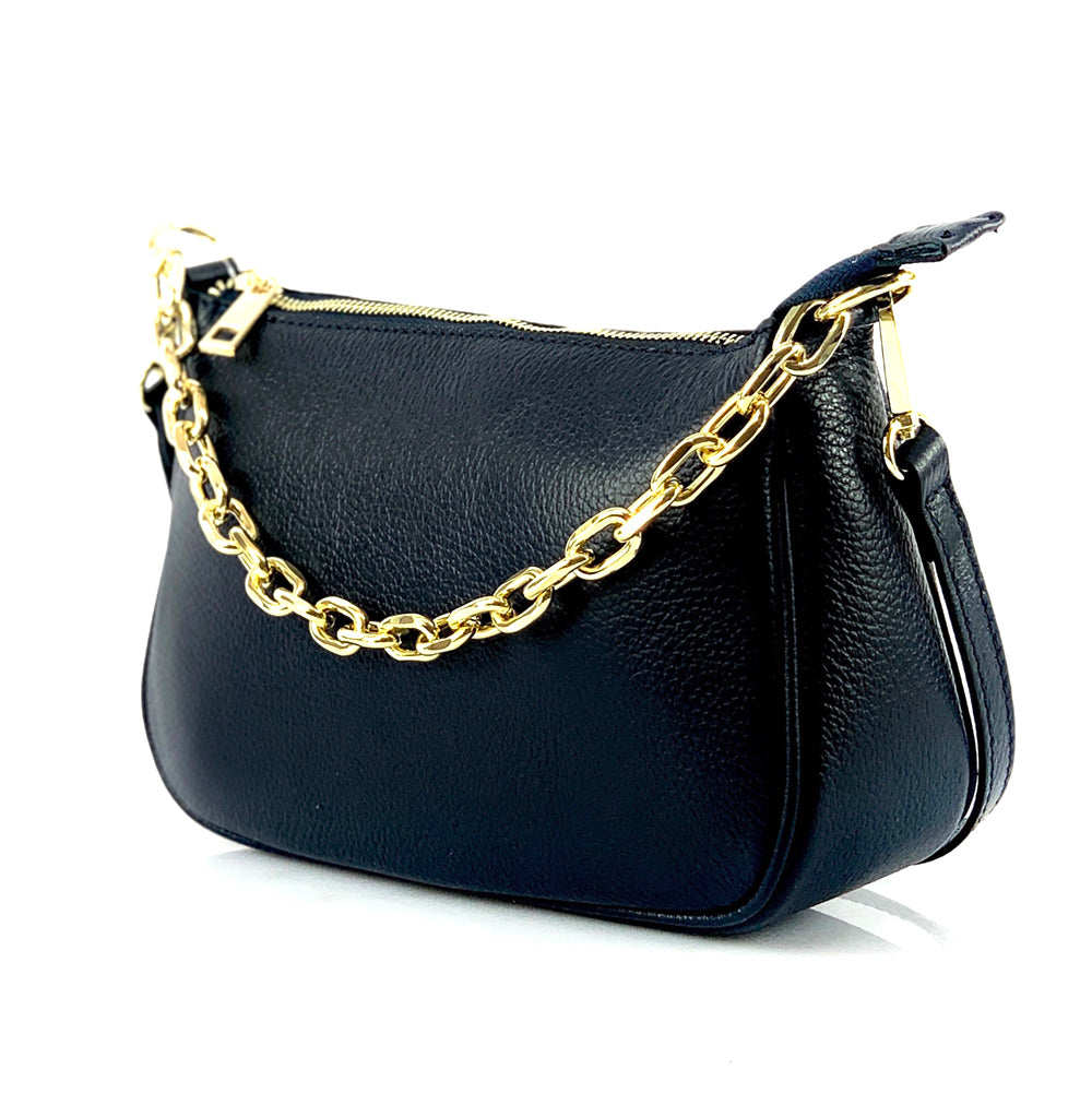 Gillian leather cross bag - Made In Italy