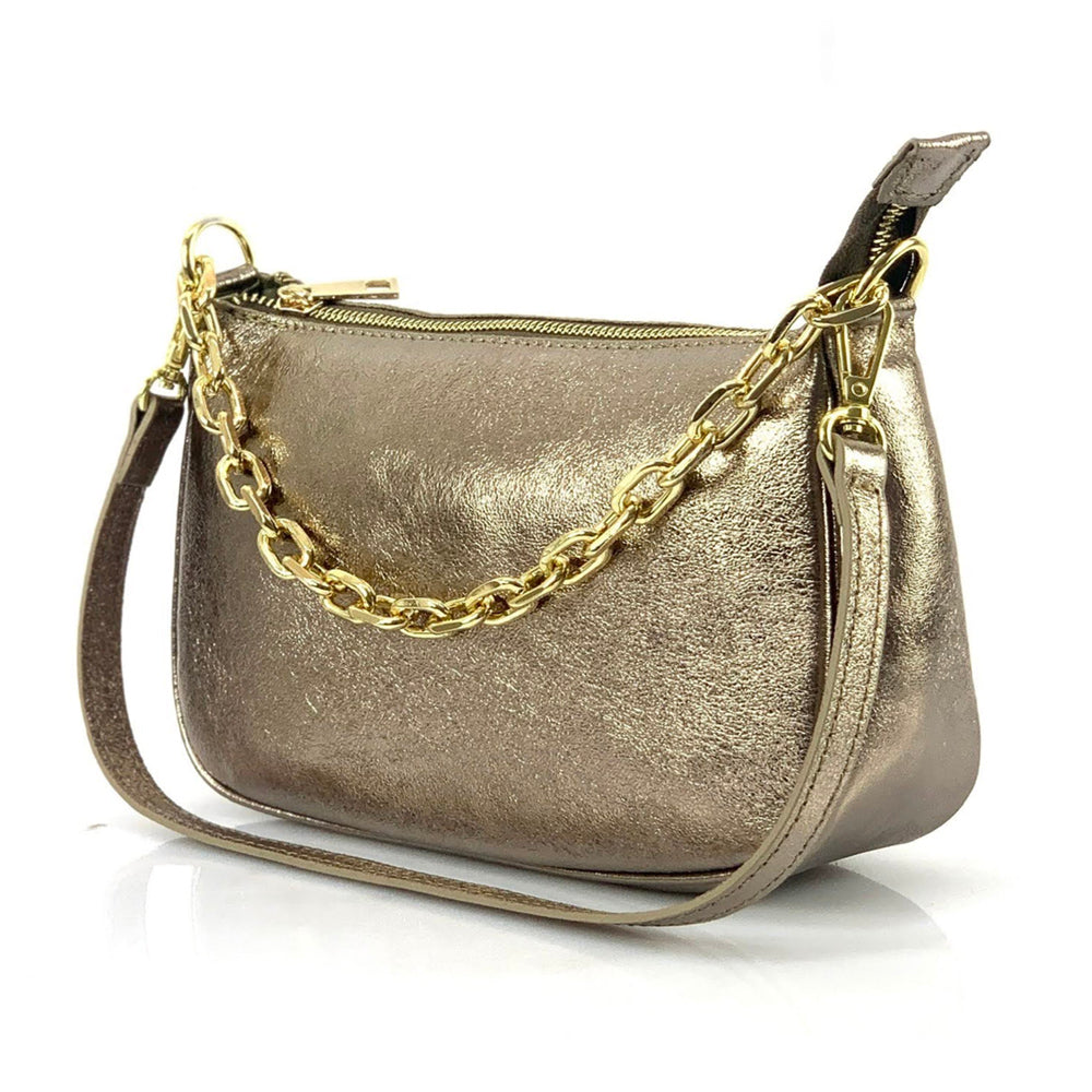 Gillian leather cross bag - Made In Italy