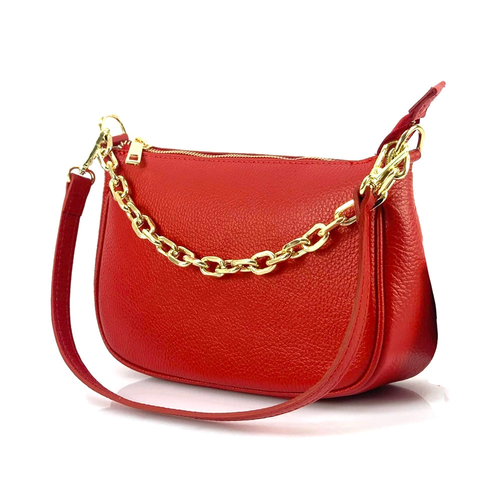 Gillian leather cross bag - Made In Italy