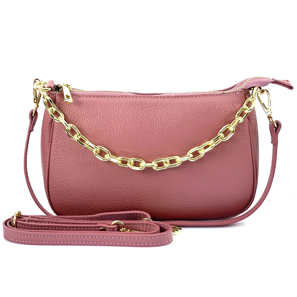 Gillian leather cross bag - Made In Italy