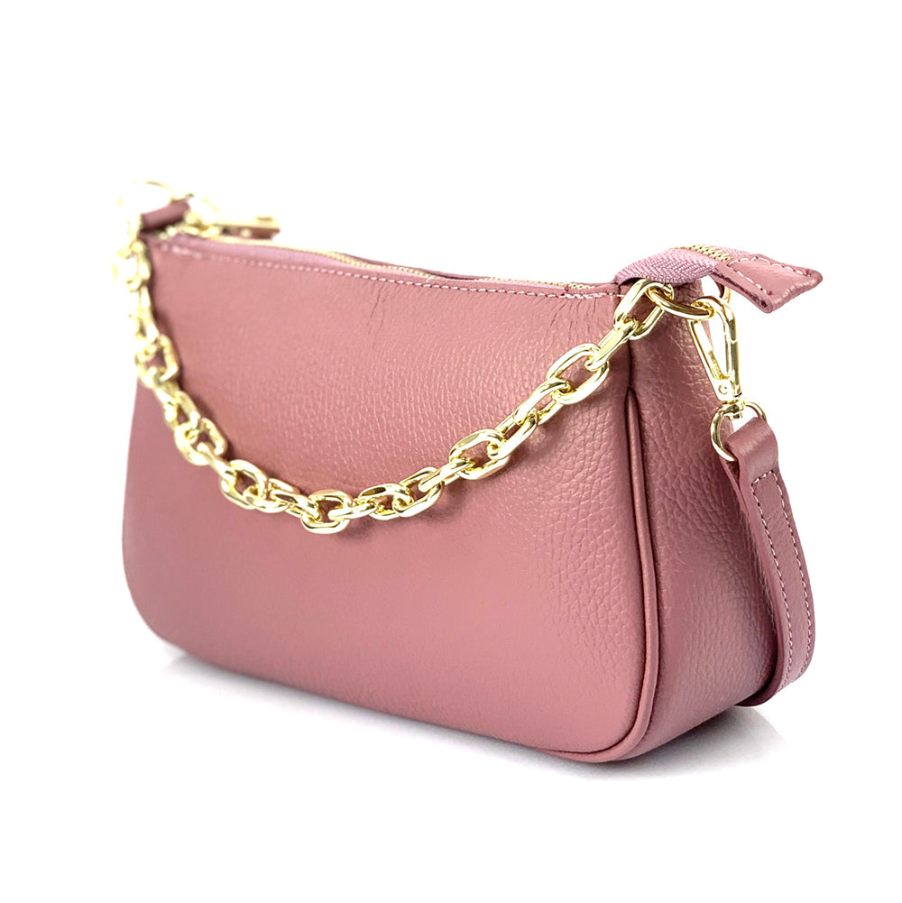 Gillian leather cross bag - Made In Italy