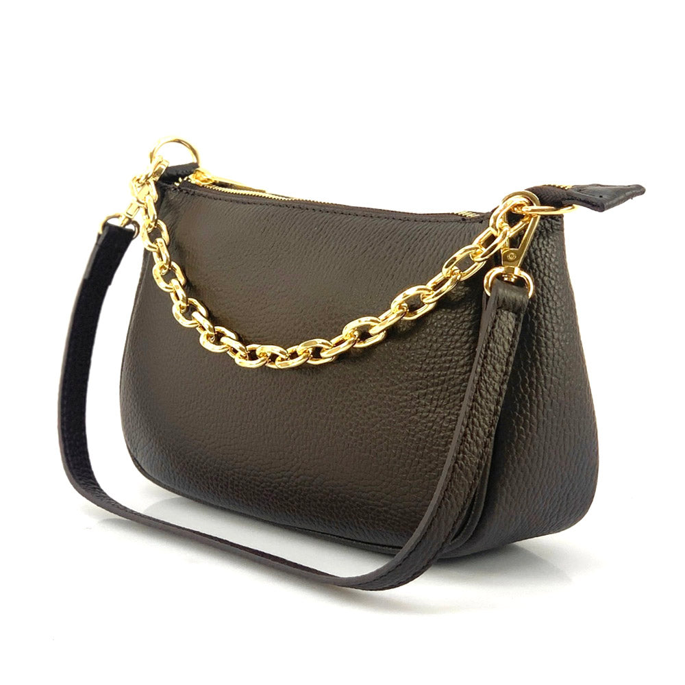 Gillian leather cross bag - Made In Italy
