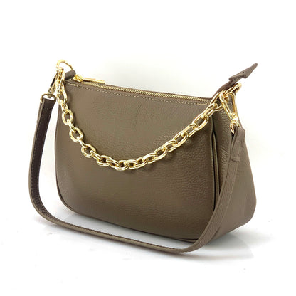 Gillian leather cross bag - Made In Italy