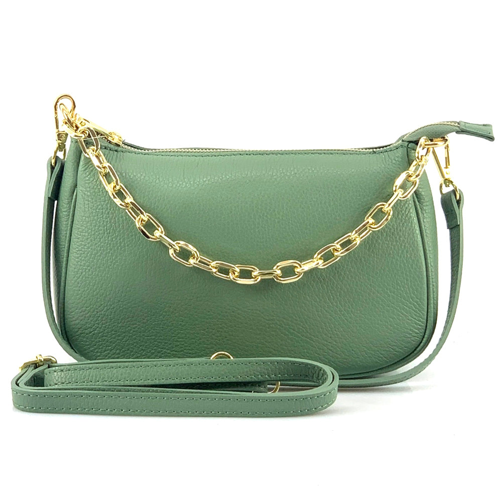 Gillian leather cross bag - Made In Italy