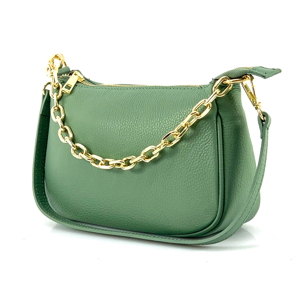 Gillian leather cross bag - Made In Italy