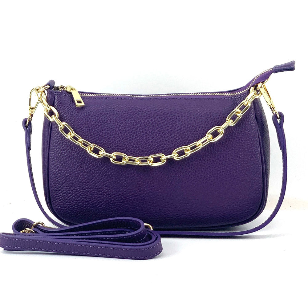 Gillian leather cross bag - Made In Italy