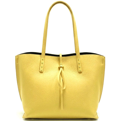 Belinda Leather Shopping Bag - Made In Italy