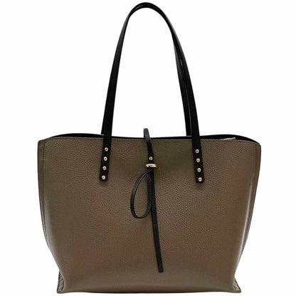 Belinda Leather Shopping Bag - Made In Italy