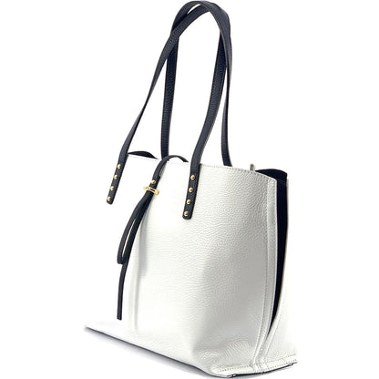 Belinda Leather Shopping Bag - Made In Italy