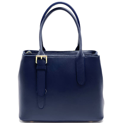 Kentia Leather Shoulder Bag - Made In Italy