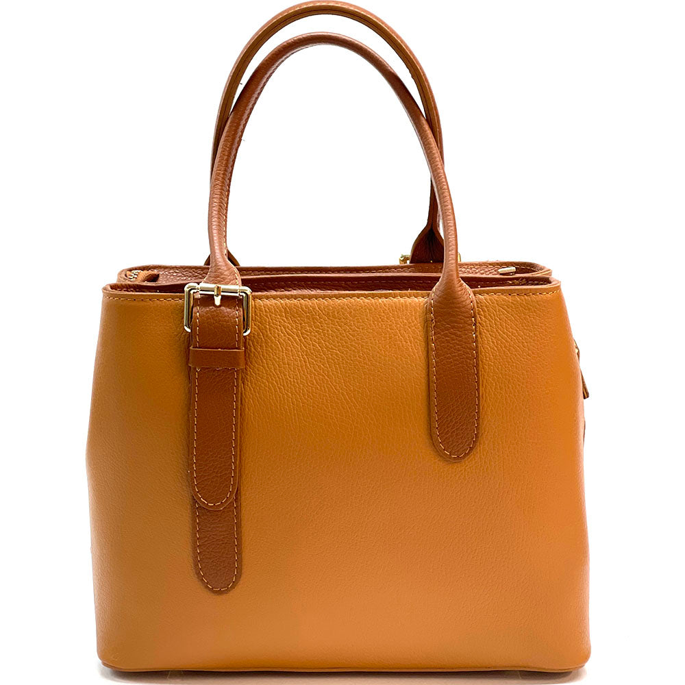 Kentia Leather Shoulder Bag - Made In Italy