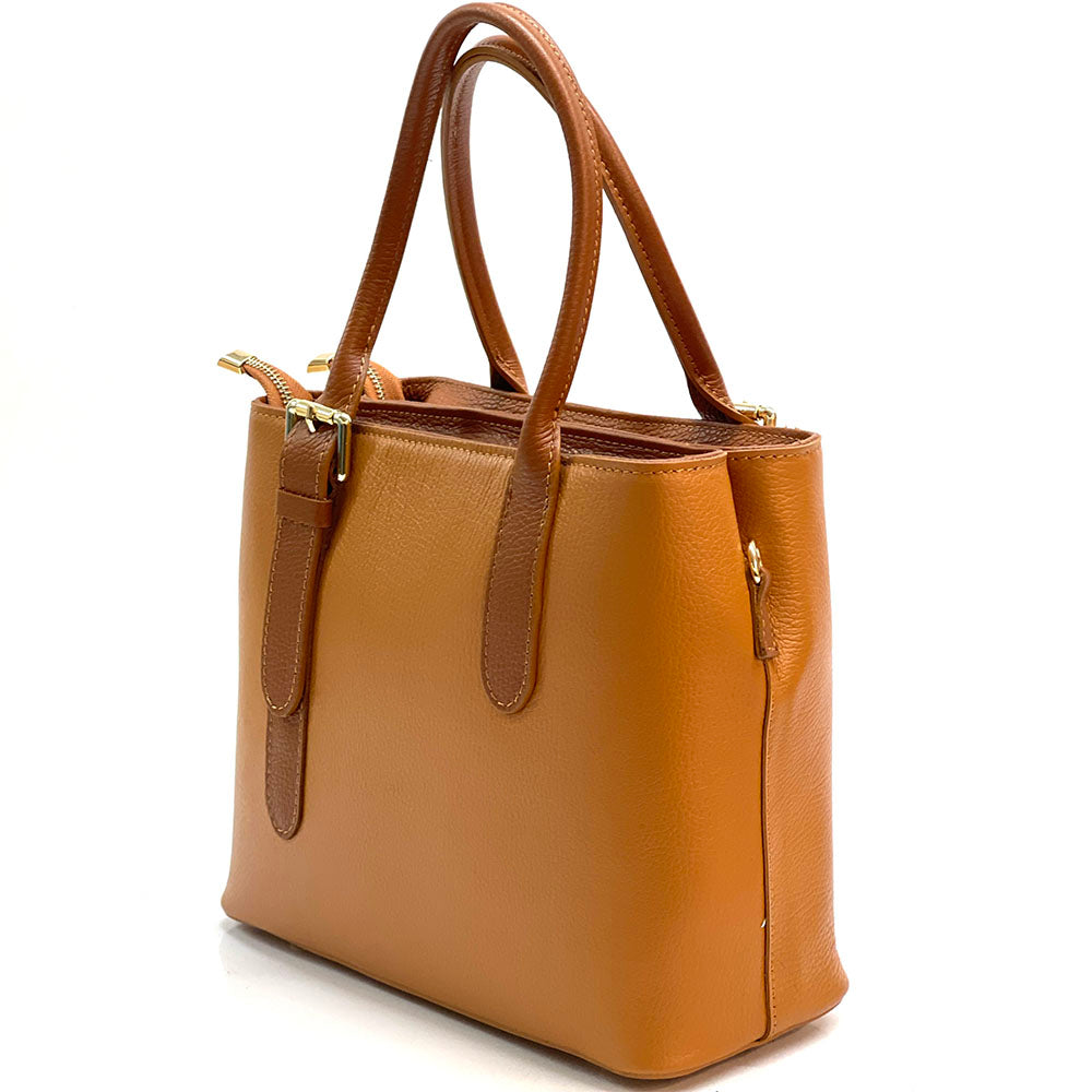 Kentia Leather Shoulder Bag - Made In Italy