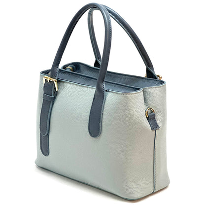 Kentia Leather Shoulder Bag - Made In Italy
