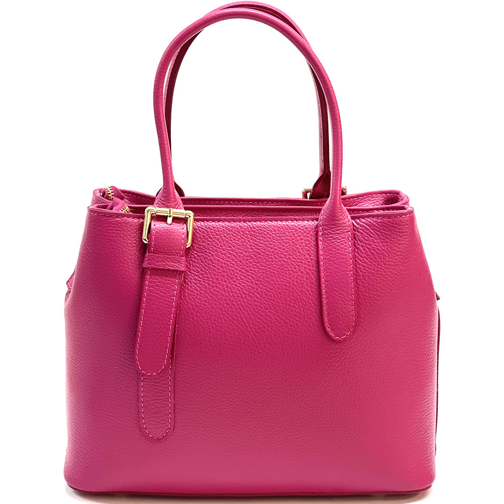Kentia Leather Shoulder Bag - Made In Italy