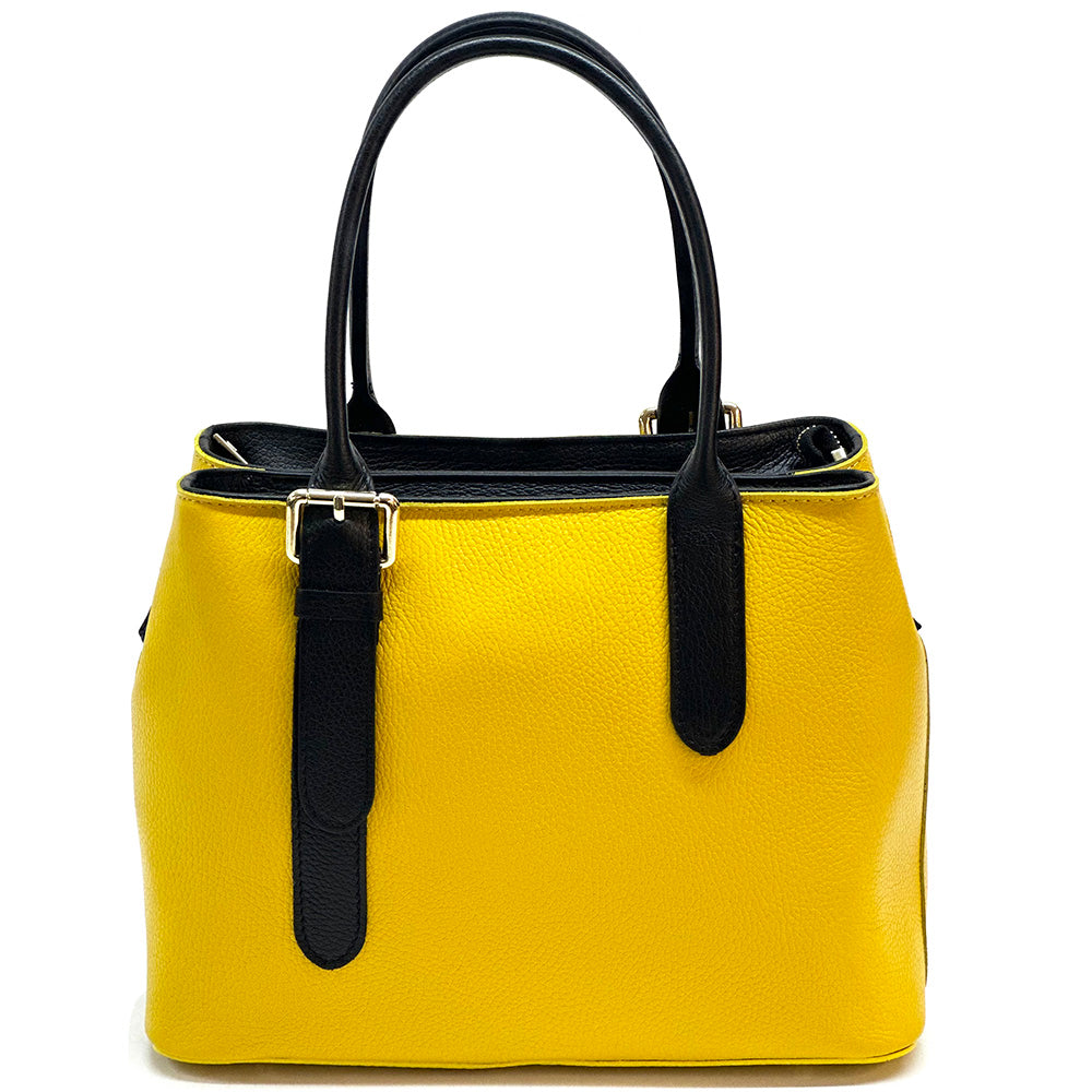 Kentia Leather Shoulder Bag - Made In Italy