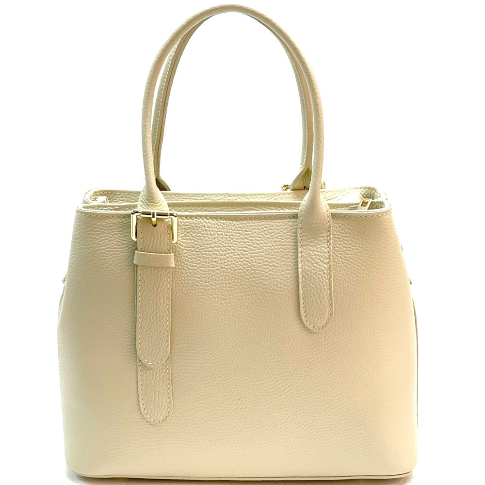 Kentia Leather Shoulder Bag - Made In Italy