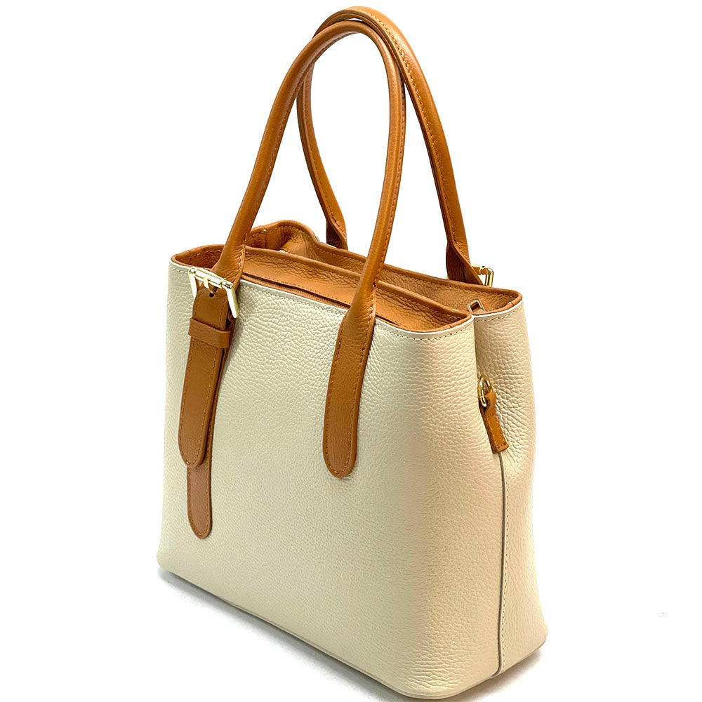 Kentia Leather Shoulder Bag - Made In Italy
