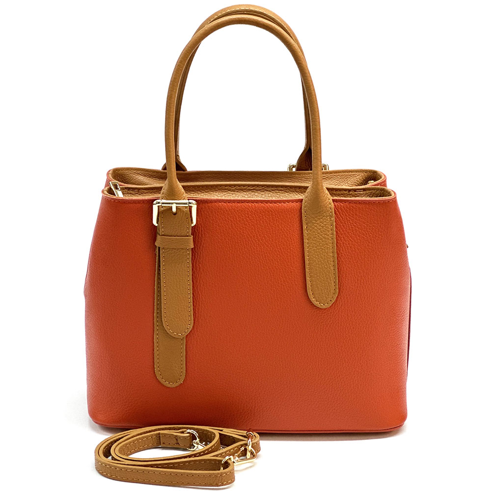 Kentia Leather Shoulder Bag - Made In Italy