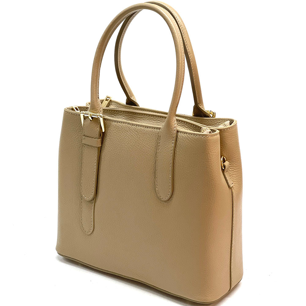 Kentia Leather Shoulder Bag - Made In Italy