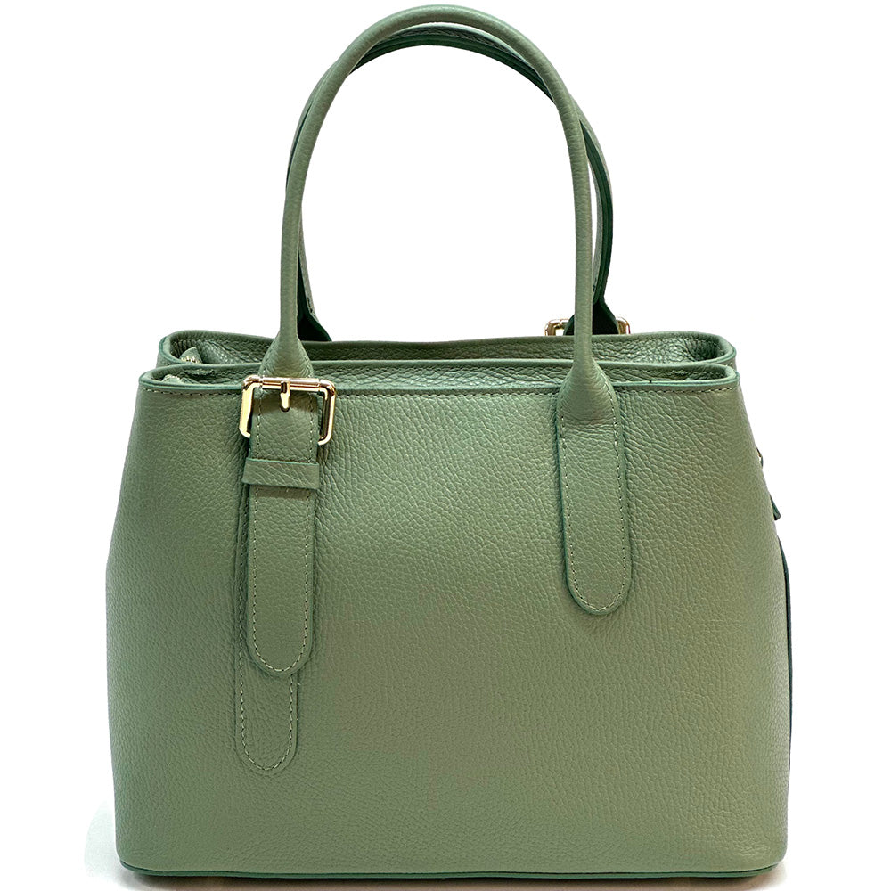 Kentia Leather Shoulder Bag - Made In Italy