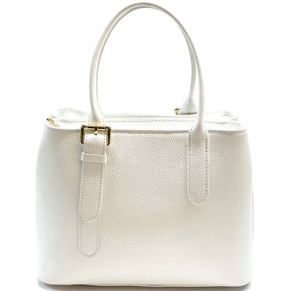 Kentia Leather Shoulder Bag - Made In Italy