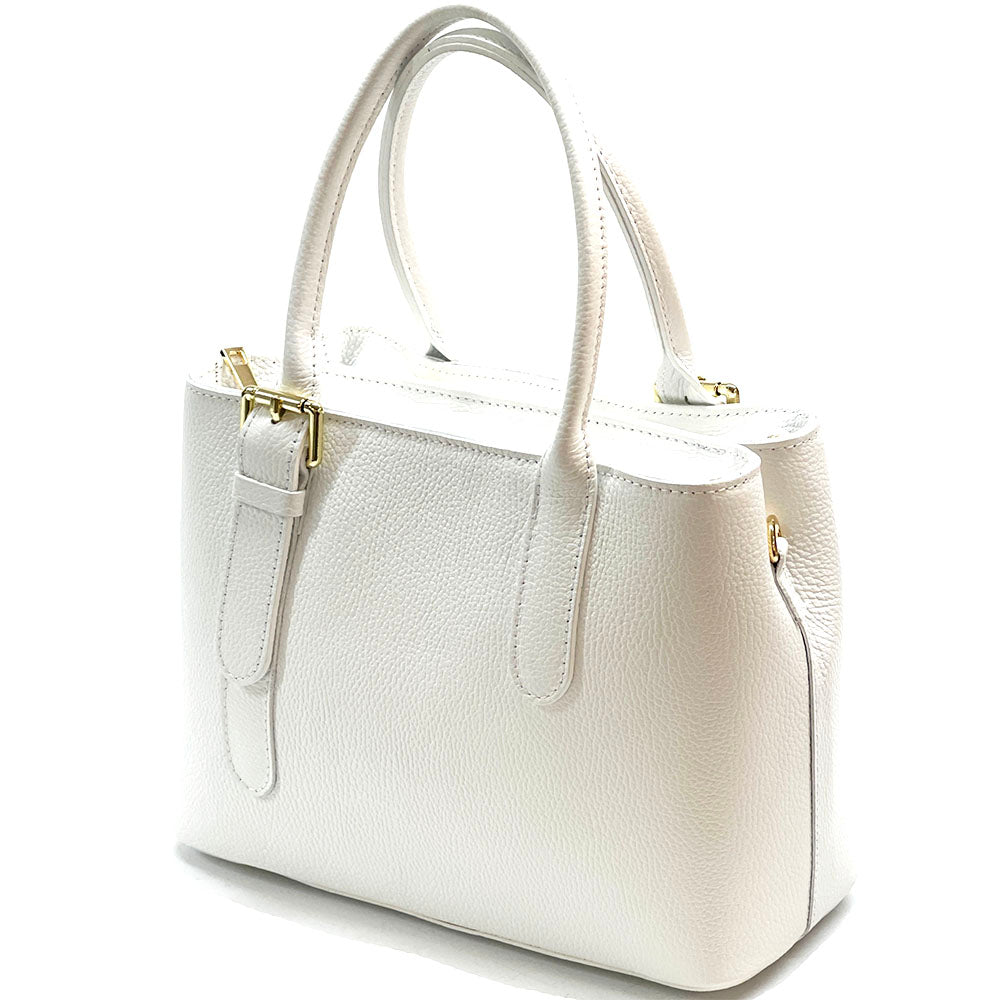 Kentia Leather Shoulder Bag - Made In Italy