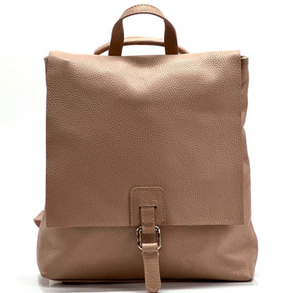 Bethany Italian Leather Backpack - Made In Italy