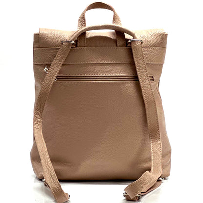 Bethany Italian Leather Backpack - Made In Italy
