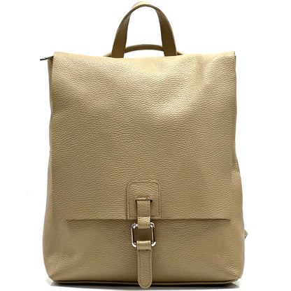 Bethany Italian Leather Backpack - Made In Italy
