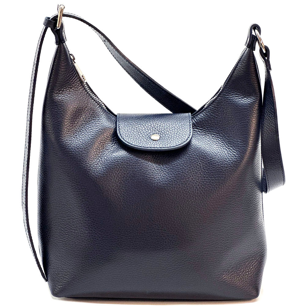Berri Leather Shoulder Bag - Made In Italy